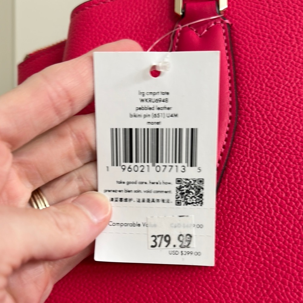 Kate Spade Pink Structured Tote - Picture 3 of 5